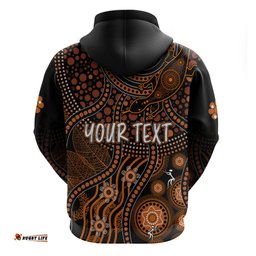 personalised northern territory day hoodie indigenous sun and life art