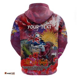 personalised australia rugby sea eagles anzac hoodie manly warringah scratch style dt02