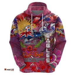 personalised australia rugby sea eagles anzac hoodie manly warringah scratch style dt02