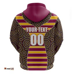 nrl boncos hoodie mix dot aboriginal