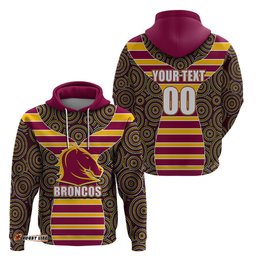 nrl boncos hoodie mix dot aboriginal