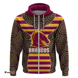 nrl boncos hoodie mix dot aboriginal