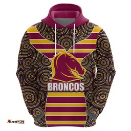 nrl boncos hoodie mix dot aboriginal