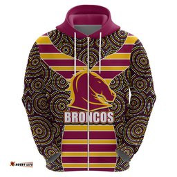 nrl boncos hoodie mix dot aboriginal