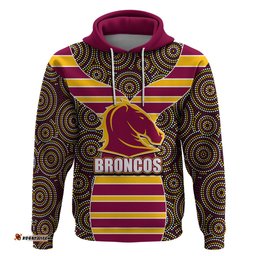 nrl boncos hoodie mix dot aboriginal