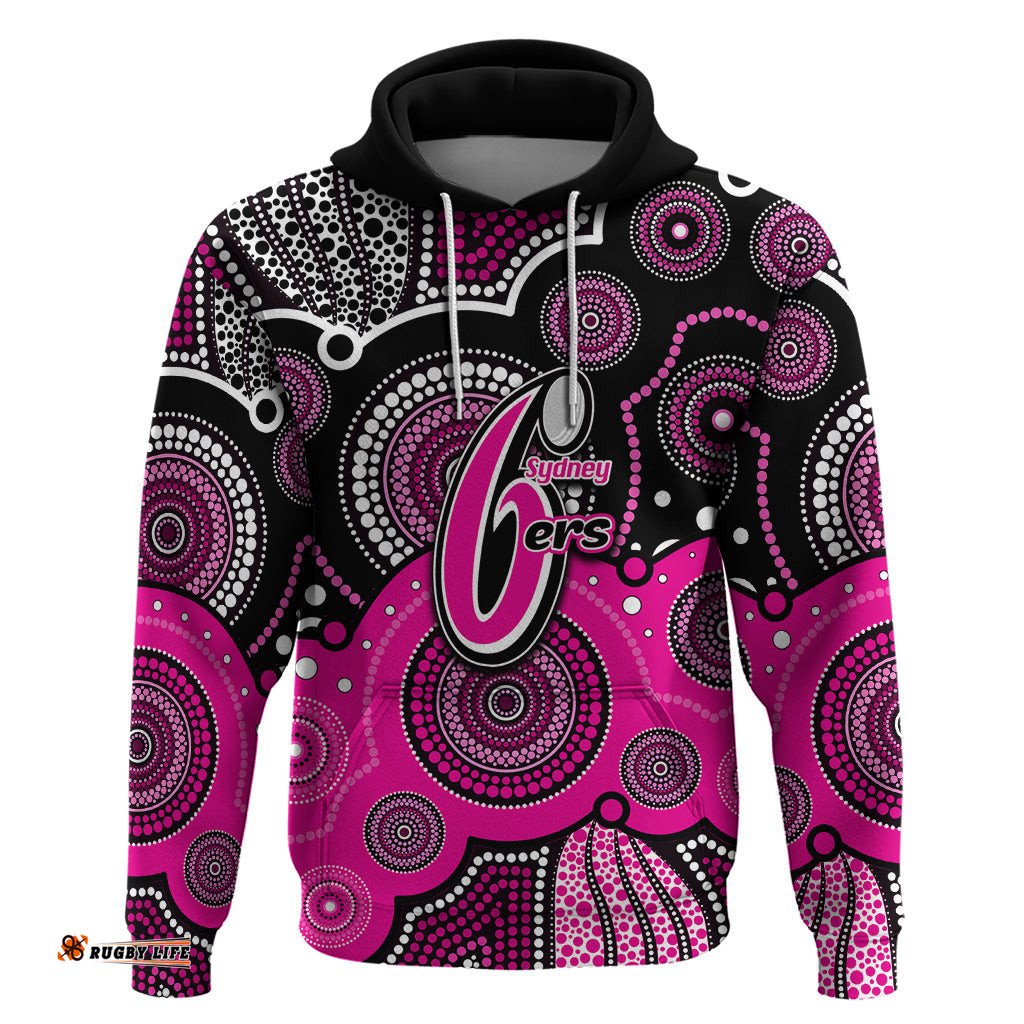 custom text and number sixers bbl hoodie aboriginal patterns black version