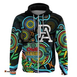 custom port adelaide football aboriginal art hoodie naidoc indigenous tribal