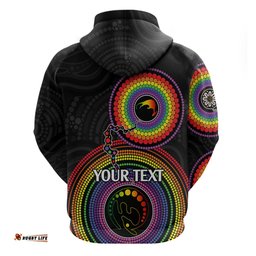 personalised australia lgbt hoodie you are exactly who you should be aboriginal style