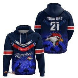 custom rosster easts to win hoodie sydney rugby est 1908 boomerang indeginous