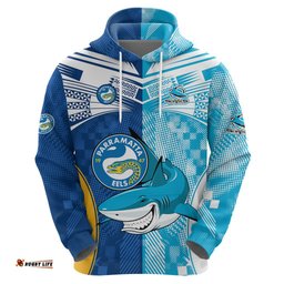 nrl shark combine eels rugby hoodie sporty style
