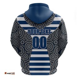 afl cats hoodie mix dot aboriginal