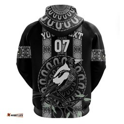 personalised collingwood football hoodie champions go magpies