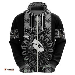 personalised collingwood football hoodie champions go magpies