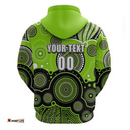 custom text and number thunders bbl hoodie aboriginal patterns