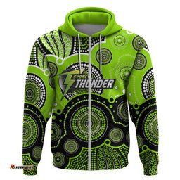 custom text and number thunders bbl hoodie aboriginal patterns