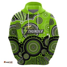 custom text and number thunders bbl hoodie aboriginal patterns