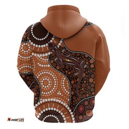lizard naidoc 2024 hoodie aboriginal art style