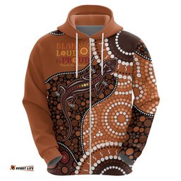 lizard naidoc 2024 hoodie aboriginal art style