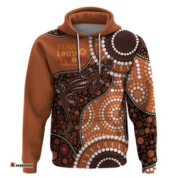 lizard naidoc 2024 hoodie aboriginal art style
