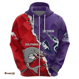 personalised storm mix dolphins rugby hoodie sporty version
