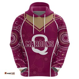 personalised qld maroons rugby indigenous hoodie state of origin canetoads