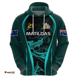 matildas australia soccer hoodie liquid marble texture vibe