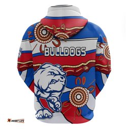 afl bulldogs football hoodie western aboriginal simple style