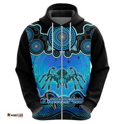 personalised australia scorpio tarantulas spider zodiac hoodie auz astrology aboriginal aqua