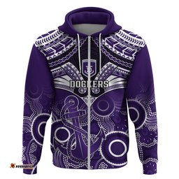 dockers football hoodie fremantle aboriginal mix polynesian pattern
