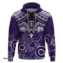 dockers football hoodie fremantle aboriginal mix polynesian pattern