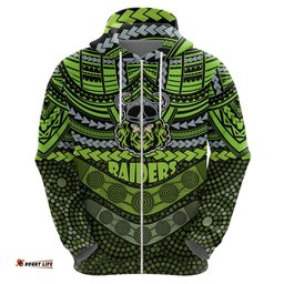 custom raiders rugby hoodie polynesian and aboriginal special version