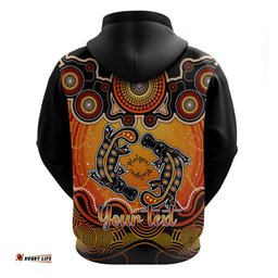 personalised australia pisces platypus zodiac hoodie auz astrology aboriginal red