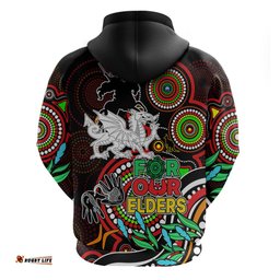 dragons rugby aboriginal art hoodie naidoc indigenous tribal