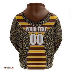 afl hawks hoodie mix dot aboriginal