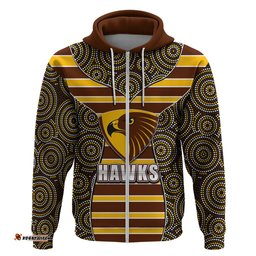afl hawks hoodie mix dot aboriginal