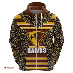 afl hawks hoodie mix dot aboriginal