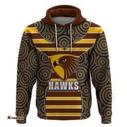 afl hawks hoodie mix dot aboriginal