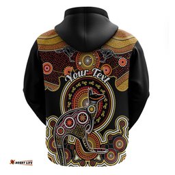 personalised australian astrology hoodie aboriginal kangaroo zodiac sign