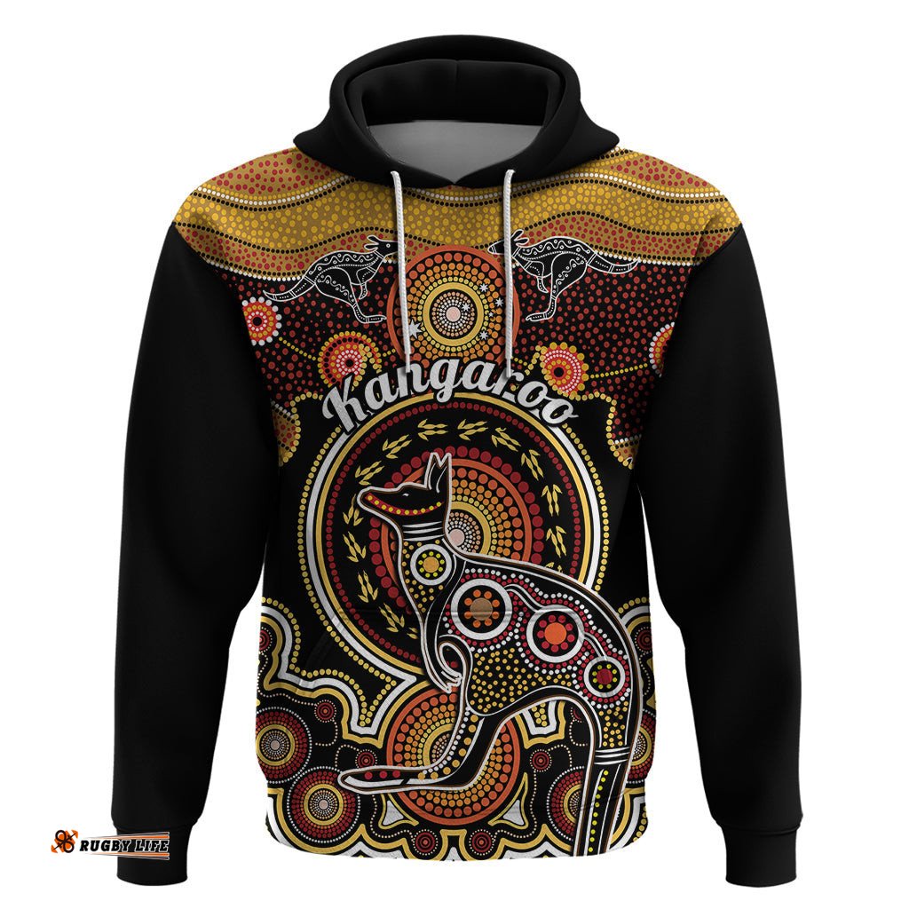 personalised australian astrology hoodie aboriginal kangaroo zodiac sign