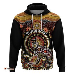 personalised australian astrology hoodie aboriginal kangaroo zodiac sign