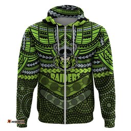 raiders rugby hoodie polynesian and aboriginal special version