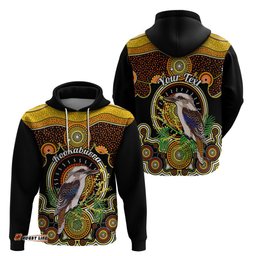 personalised australian astrology hoodie aboriginal kookaburra zodiac sign