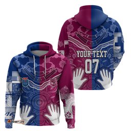 personalised qld maroons mix nsw blues indigenous hoodie rugby state of origin