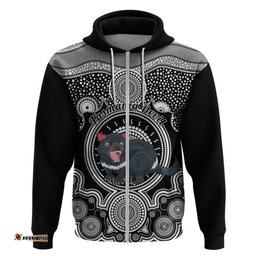 personalised australian astrology hoodie aboriginal tasmania devil zodiac sign