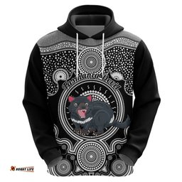 personalised australian astrology hoodie aboriginal tasmania devil zodiac sign