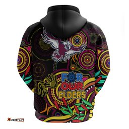 sea eagles rugby aboriginal art hoodie naidoc indigenous tribal