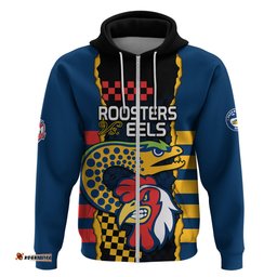 custom nrl eels combine roosters rugby hoodie sporty style