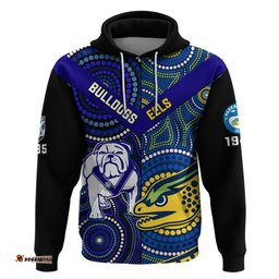 bulldogs mix parramatta eels rugby hoodie aboriginal version