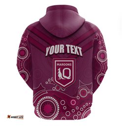 custom state of origin nsw blues vs qld maroon rugby hoodie maroon style