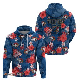 custom roosters rugby hoodie beautiful floral pattern spring summer vibe
